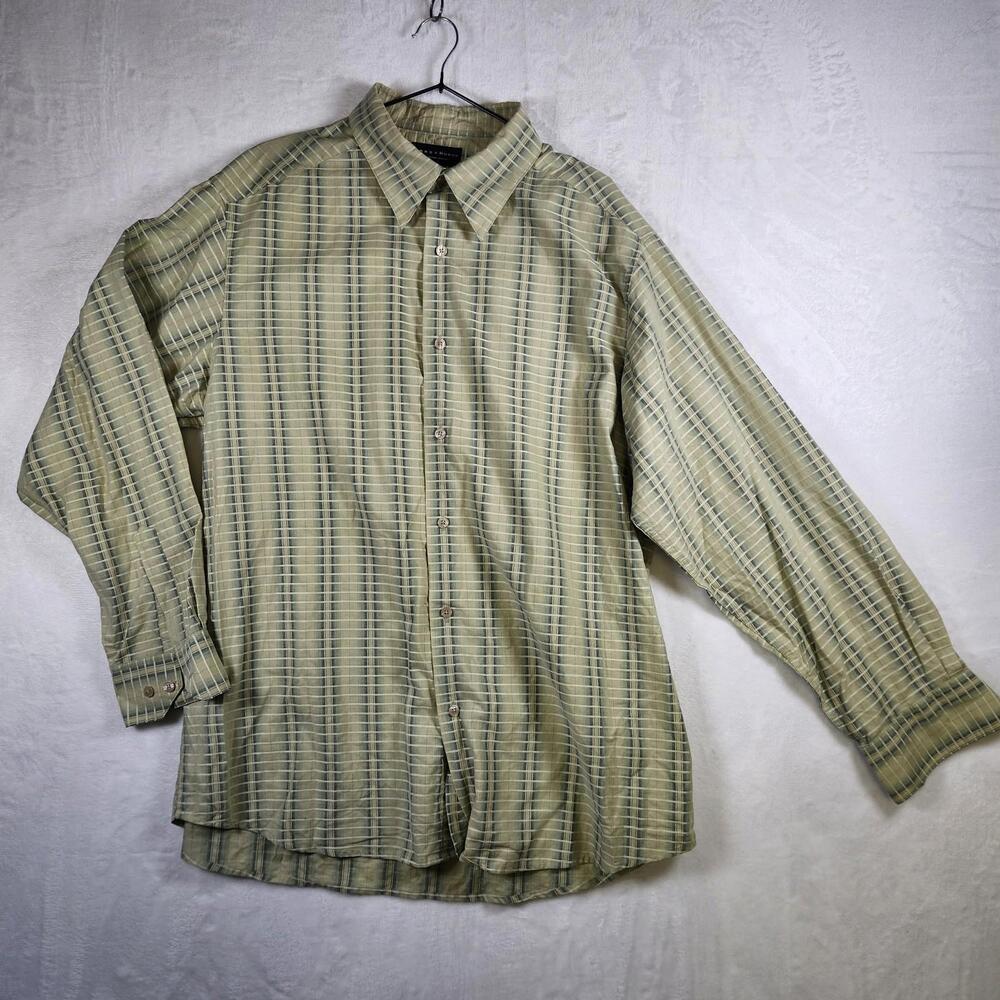 Crazy Horse Liz Claiborne Long Sleeve‎ Button Up Shirt  Size XL Cotton Patterned